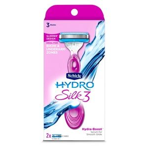 Schick Hydro Silk 3 Women's Razor with 2 Refill Bonus Pack
